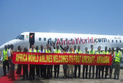 Africa World Airlines airplane 