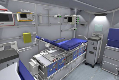 Lufthansa flying intensive care unit